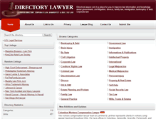 Tablet Screenshot of directorylawyer.com